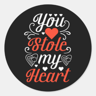 You Stole My Heart 2025 Design For Expressing Roma Classic Round Sticker