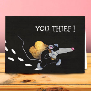YOU STOLE MY HEART greeting card by Nicole Janes