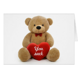 "You Suck" teddy bear