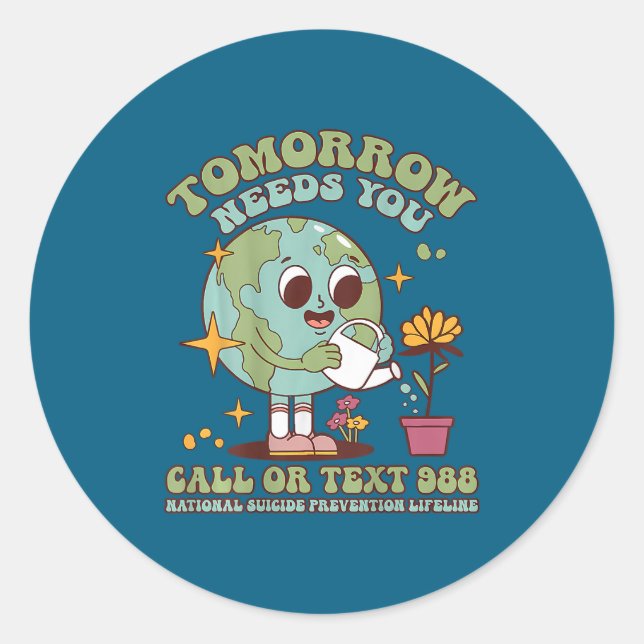 You Suicide Awareness Mental Health S  Classic Round Sticker (Front)