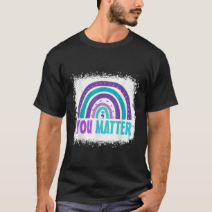 You Suicide Prevention Awareness Rainbow Semicolon T-Shirt