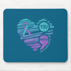You Suicide Prevention Awareness Semicolon Suprt  Mouse Pad