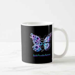 You Suicide Prevention Semicolon Butterfly Coffee Mug