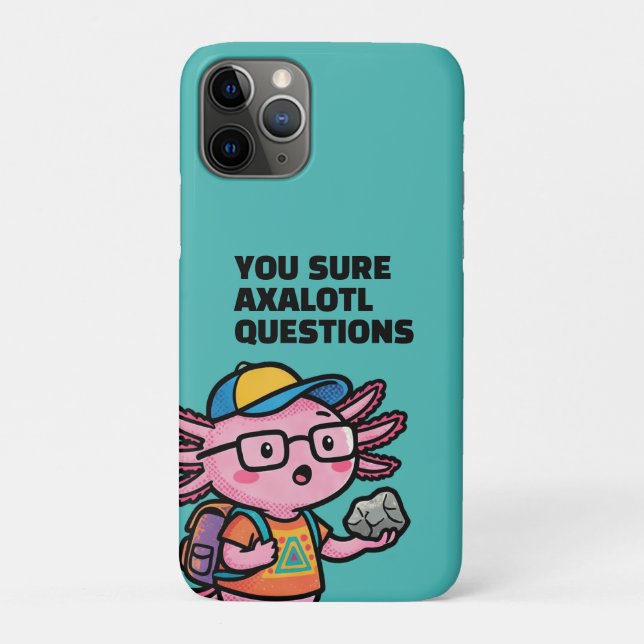 You sure axolotl questions Cute Funny sacastic Case-Mate iPhone Case (Back)