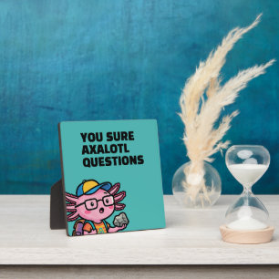 You sure axolotl questions Cute Sarcastic Meme Plaque
