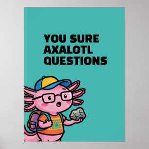 You sure axolotl questions Cute Sarcastic Meme Poster