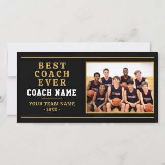 You Survived Us Coach Funny Photo Thank You Card