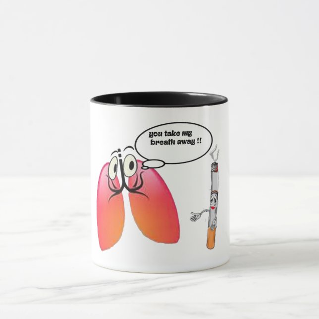 you take my breath away medical pun funny mug (Center)