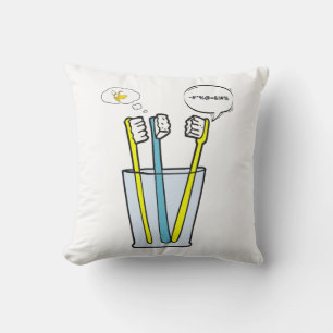 You talk I think, banananana Cushion