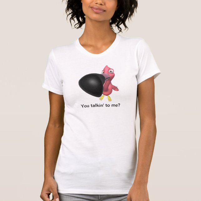You talkin' to me? Flamingo funny T-Shirt (Front)
