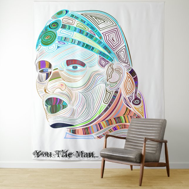 You the Man Tapestry (In Situ)