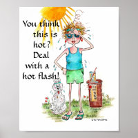 "You think this is hot", "hot flash" memory text