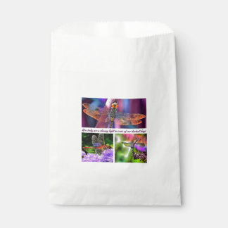 You Truly Are A Shining Light Dragonfly Collage Favour Bag