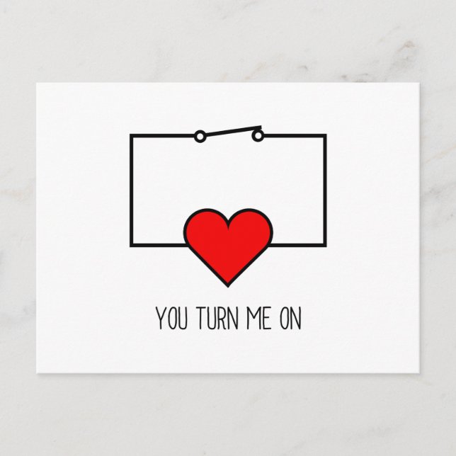You Turn Me On Postcard (Front)