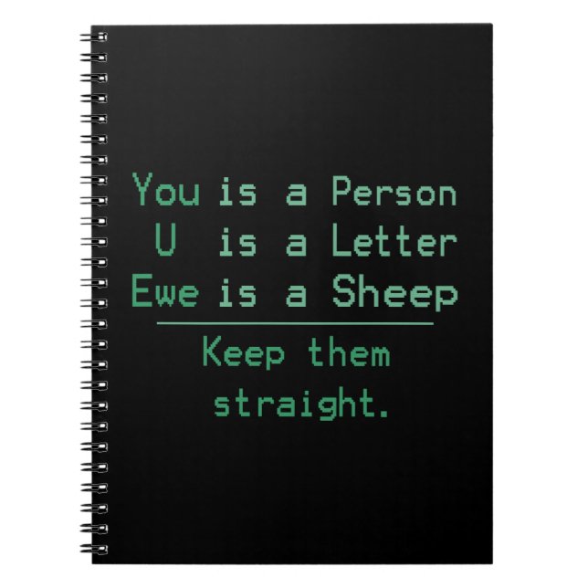 YOU U EWE NOTEBOOK (Front)