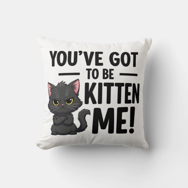 You`ve got to be Kitten Me Cushion (Front)