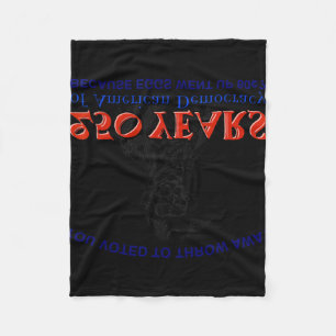 You Voted To Throw Away Democracy Because Egg Pric Fleece Blanket