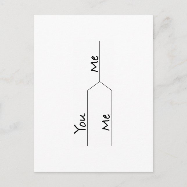 "You Vs. Me" March Madness-Style Bracket Postcard (Front)