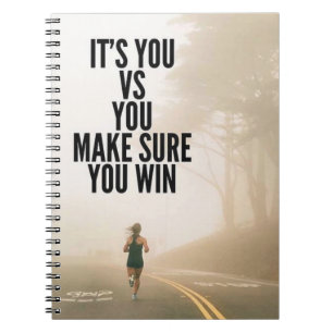 YOU vs YOU - Women's Workout Motivational Notebook