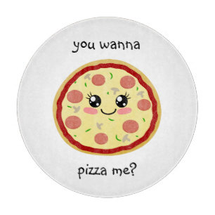 You wanna pizza me? cutting board