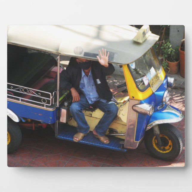 You want TAXI TUK-TUK? Plaque (Front)