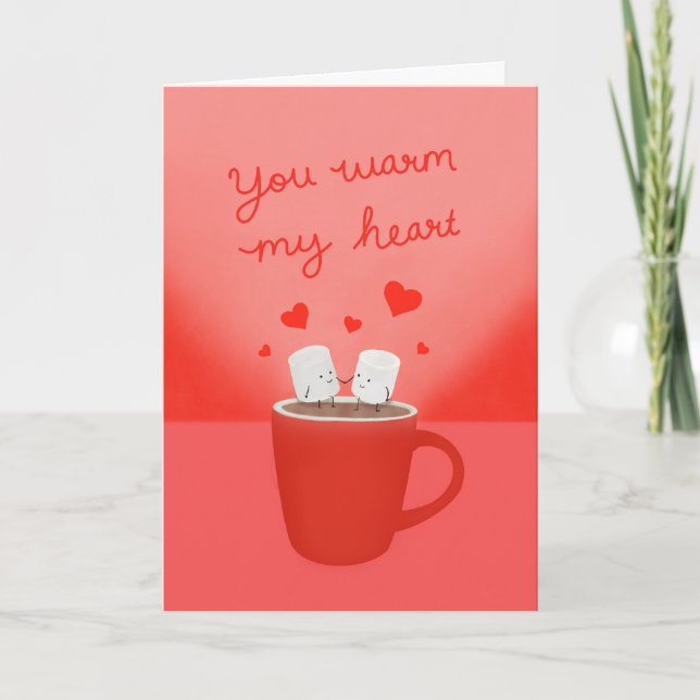 "You Warm My Heart" Marshmallows Card (Front)