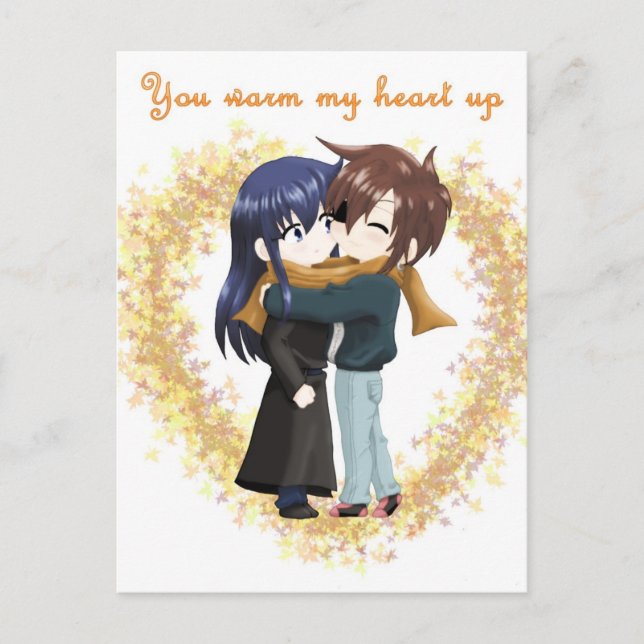 You Warm My Heart Up Postcard (Front)