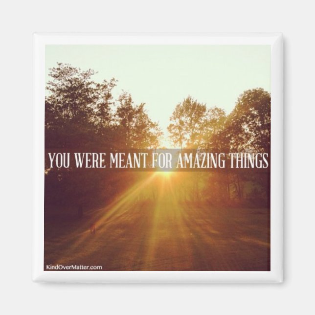 you were meant for amazing things magnet (Front)