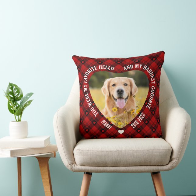 You Were My Favourite Hello Pet Memorial Photo Xma Cushion (Chair)