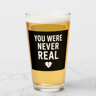 You Were Never Real – Glitched Broken Heart Design Glass