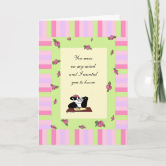 You were on my mind card