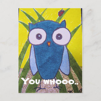 You whooo.. postcard