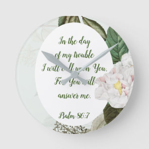 You will Answer Inspirational Quote Round Clock