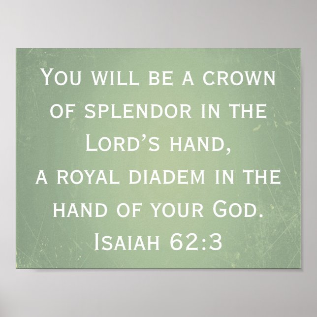 You Will Be A Crown Of Splendour In The Lord’s Han Poster (Front)
