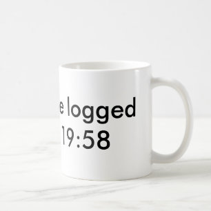 You will be logged out in 19:58 coffee mug