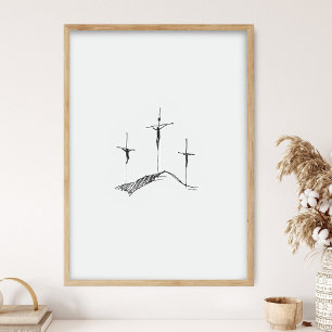 You Will Be With Me in Paradise, Jesus on Cross Poster