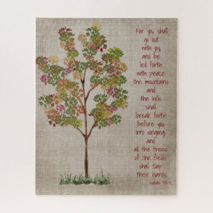 You will go out with Joy Isaiah 55 verse Jigsaw Puzzle