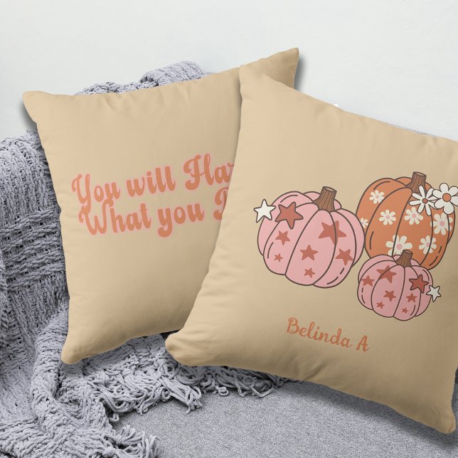 You will Harvest what you Plant Custom Name Thanks Cushion (Creator Uploaded)