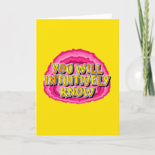 You Will Intuitively Know AA Recovery Prayer Card