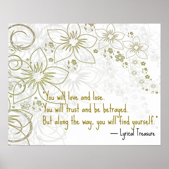 You Will Love Self-Discovery Motivational Poster (Front)