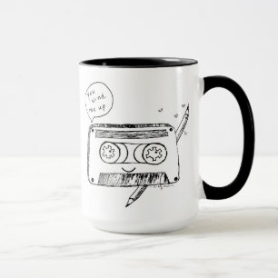 You Wind Me Up Retro Humour Cassette Tape Mug