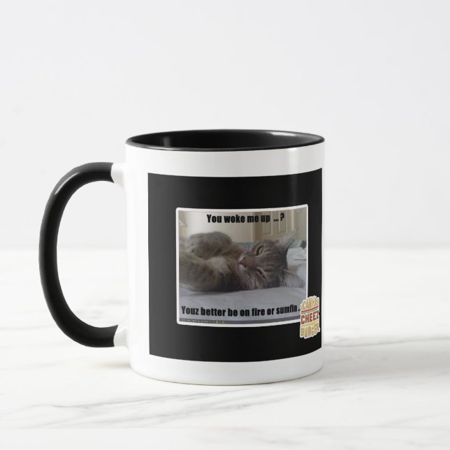 You woke me up mug (Left)