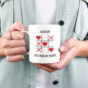 You Won My Heart Couples Coffee Mug