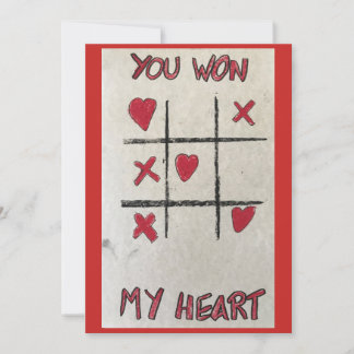 You Won My Heart - Valentines day card