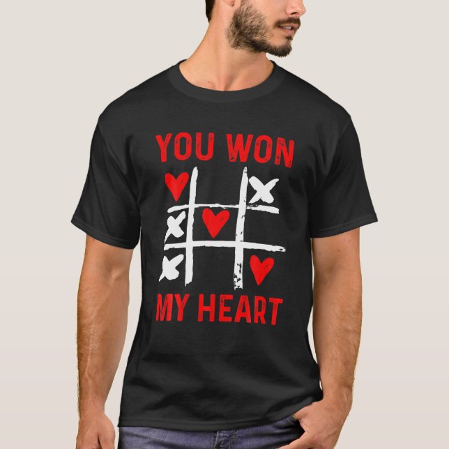 You Won My Heart Valentines Day Couple Boys Girls T-Shirt (Front)
