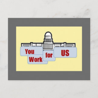 You Work for US Postcard