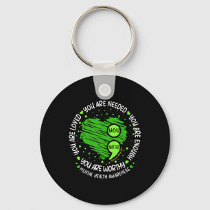 You You Are Enough Semicolon Mental Health Awarene Key Ring