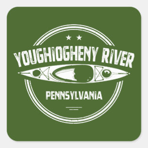 Youghiogheny River, Pennsylvania Square Sticker