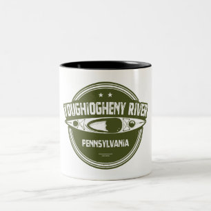 Youghiogheny River, Pennsylvania Two-Tone Coffee Mug