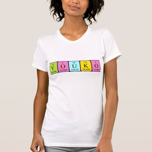 Youko periodic table name shirt (Front)